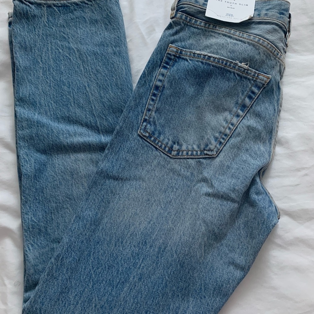 NWT ZARA “The Truth Slim” IN SKY BLUE